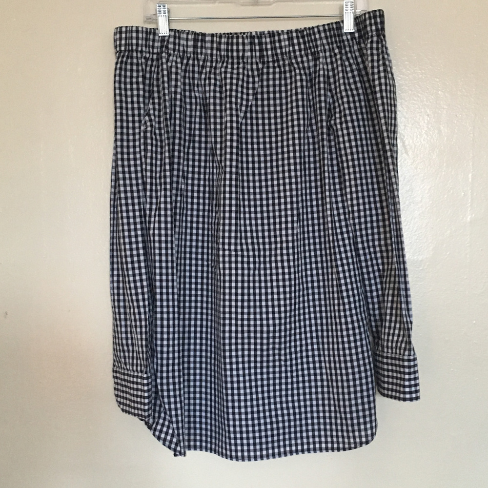 Checked off the shoulder top.